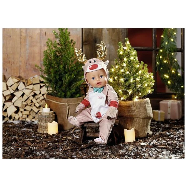 Zapf Creation 831700 - Baby Born® - Rentier Kuschelanzug, 43 cm