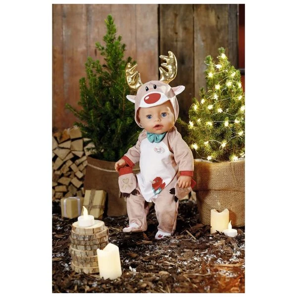 Zapf Creation 831700 - Baby Born® - Rentier Kuschelanzug, 43 cm