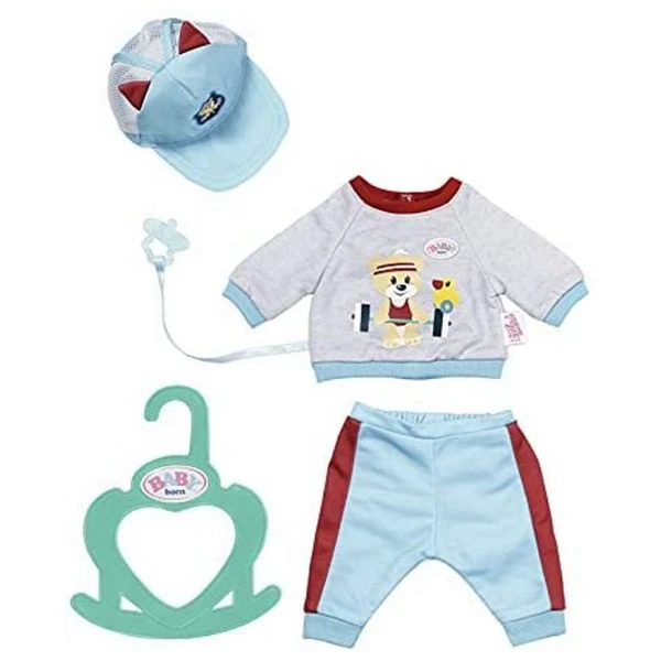 ZAPF 831878 - BABY born® - Little Sport Outfit Set blau, 36 cm
