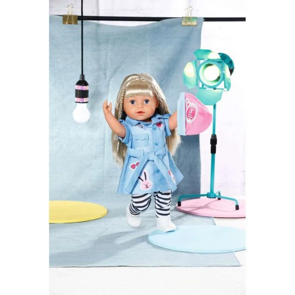 Zapf Creation 832585 - BABY born® - Deluxe Jeans Kleid, 43cm