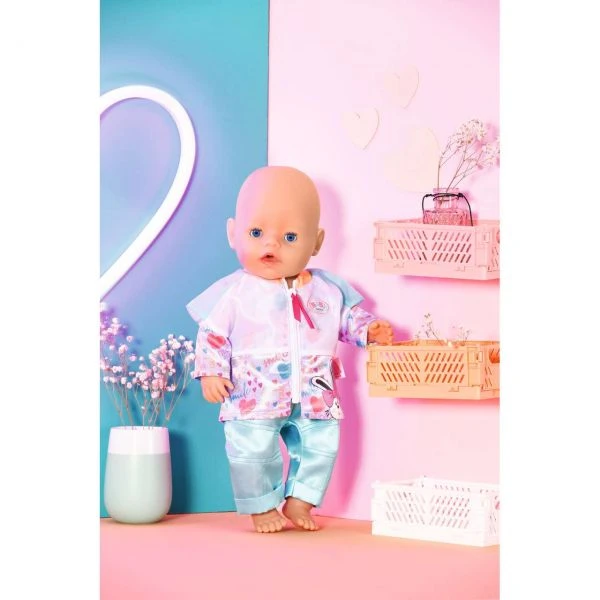 Zapf Creation 832622 - BABY born® - Freizeitanzug Aqua, 43cm