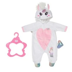 Zapf Creation 832936 - BABY Born® - Einhorn Kuschelanzug, 43cm