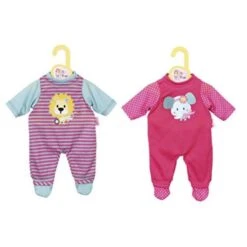 Zapf Creation 870211 - Dolly Moda 38-46 Cm - Strampler, 2-fach Sortiert