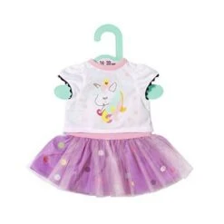 Zapf Creation 870563 - Dolly Moda 34-38 Cm - Einhorn Shirt Mit Tutu
