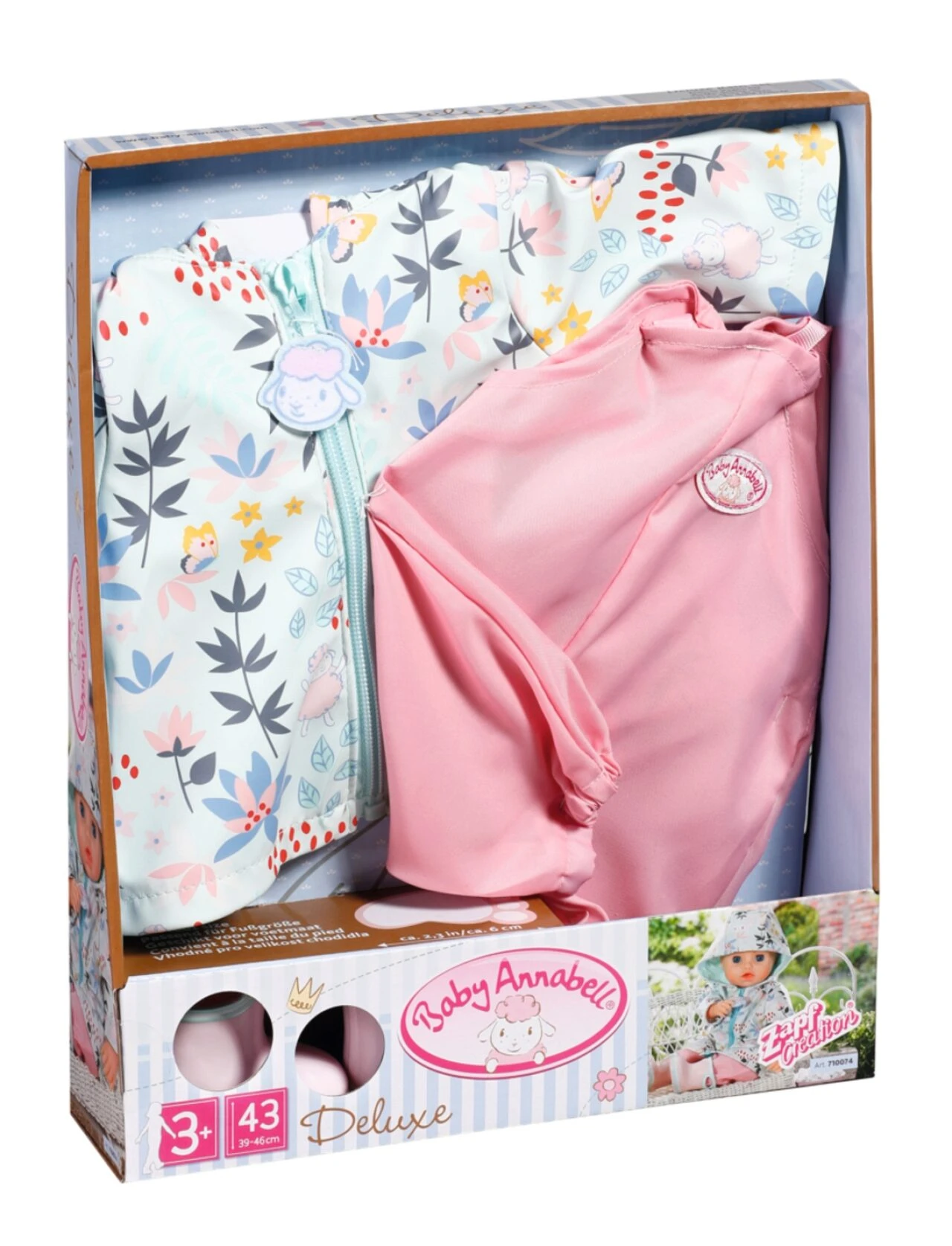 ZAPF 710074 Baby Annabell Deluxe Regen Set 43 cm