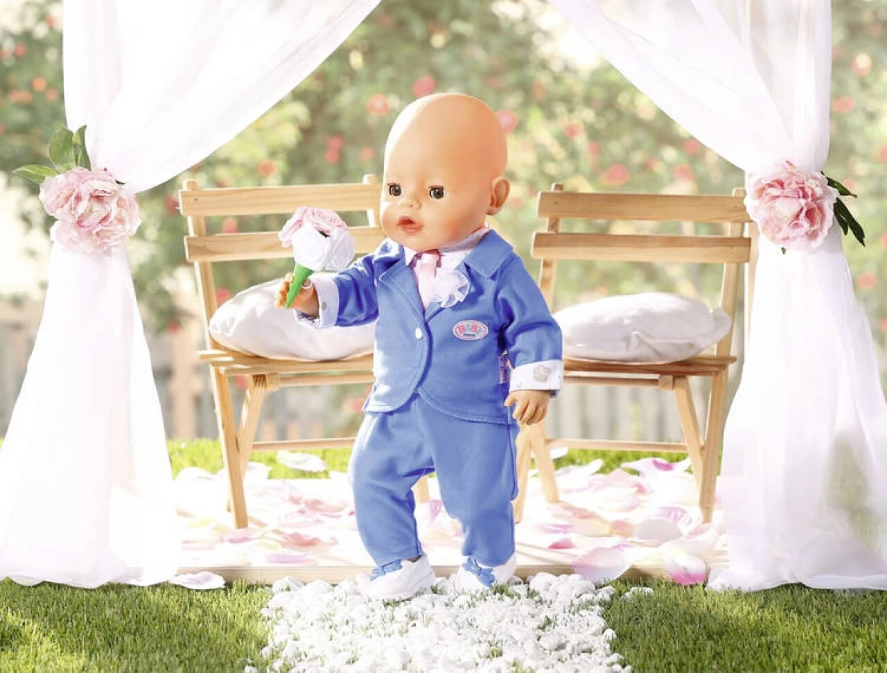 ZAPF 826874 BABY born Boutique Deluxe Bräutigam 43 cm