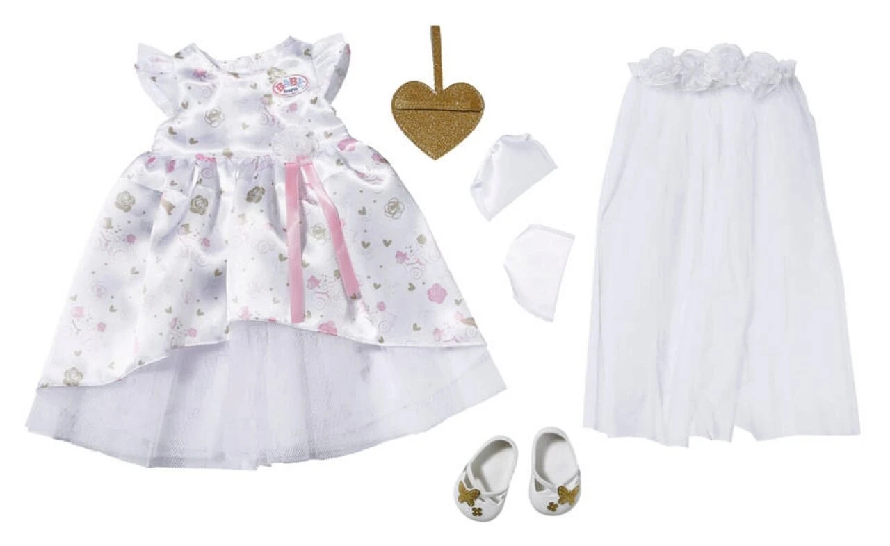 ZAPF 827161 BABY born Boutique Deluxe Braut 43 cm