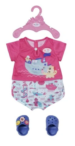 ZAPF 830628 BABY Born Bath Pyjamas & Clogs 43 Cm