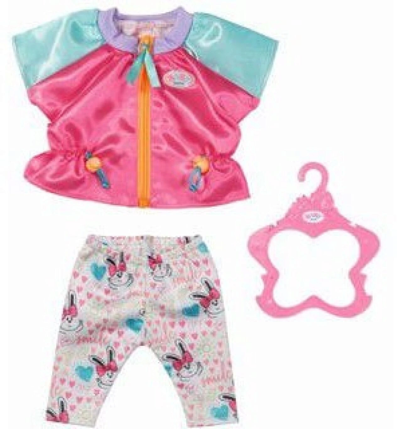 ZAPF 833605 BABY born Freizeitanzug Pink 43 cm