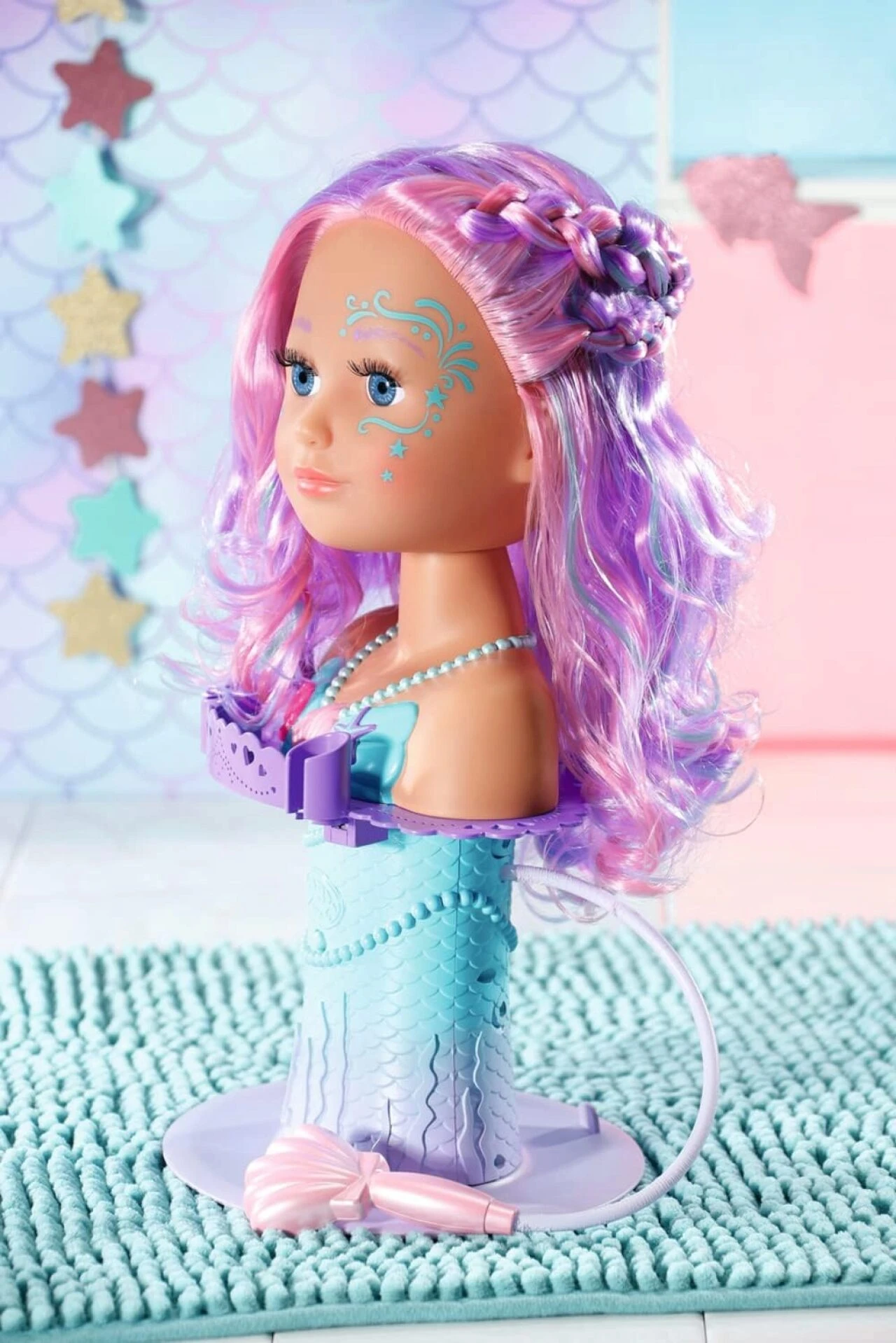 ZAPF 835364 BABY born Sister Styling Head Meerjungfrau, 37 cm