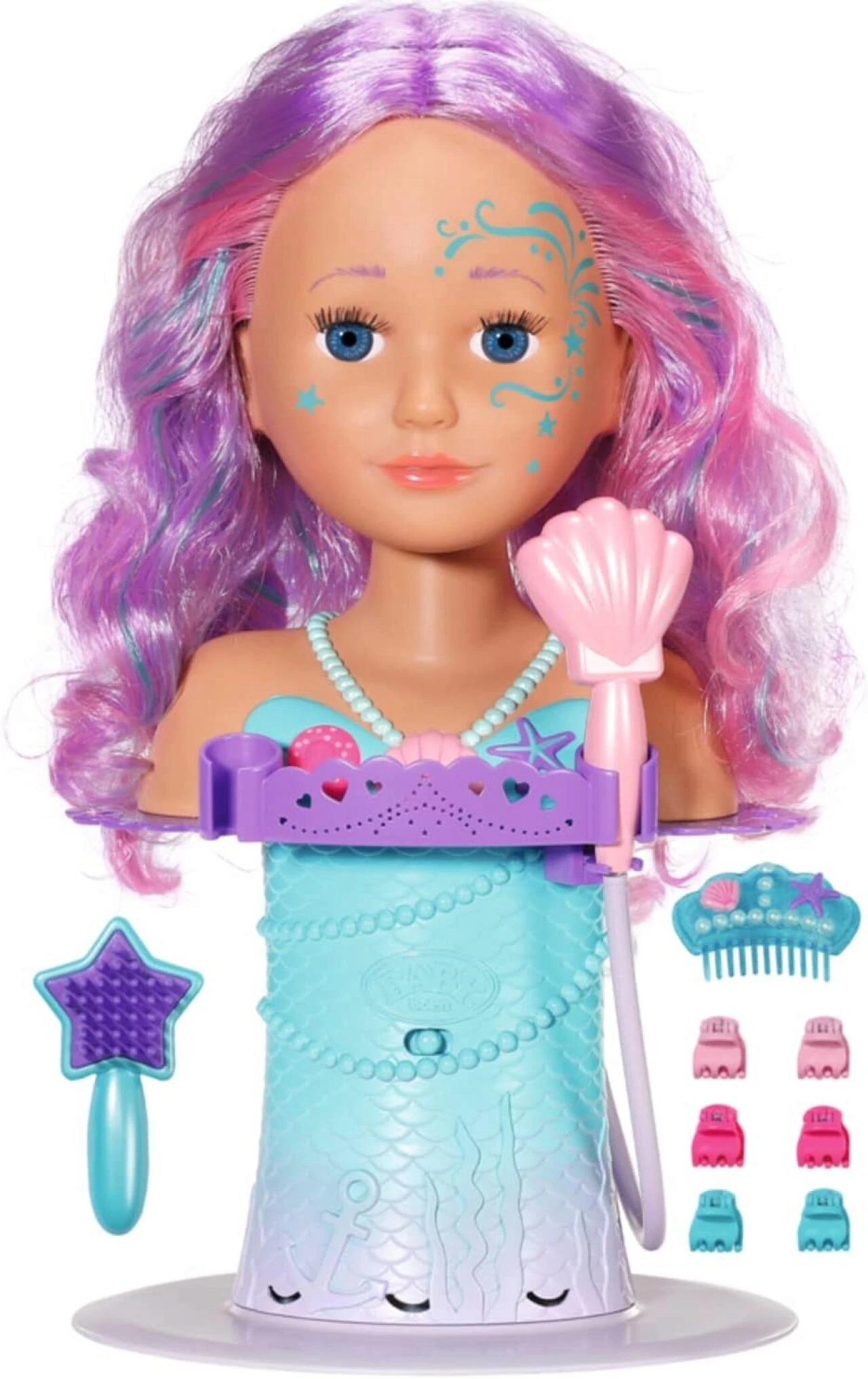 ZAPF 835364 BABY born Sister Styling Head Meerjungfrau, 37 cm