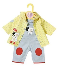 ZAPF 870525 Dolly Moda Latzhose Mit Regenjacke 43 Cm