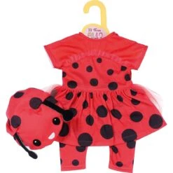 ZAPF 870921 Dolly Moda Süßes Marienkäfer Outfit 43 Cm