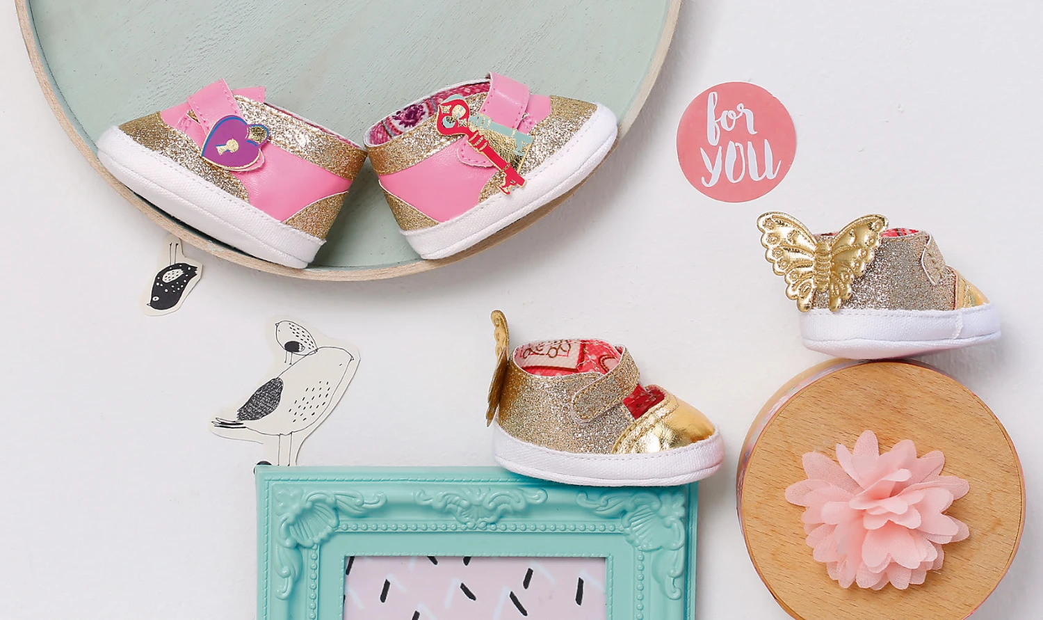 Baby Annabell® Schuhe, gold