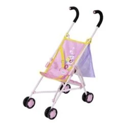Puppenbuggy Stroller With Bag In Rosa