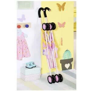 Puppenbuggy Stroller with Bag in Rosa